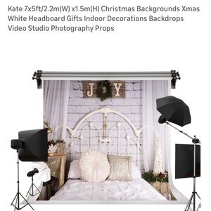 Kate Christmas Bedframe backdrop 7x5